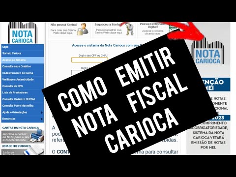 como emitir nota fiscal carioca