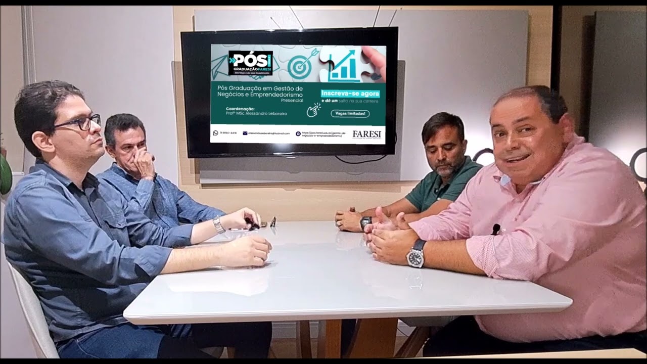 Conversa com os professores Alessandro Leboreiro, Marcelo Dultra, Marcus Castellar e Heitor Marback