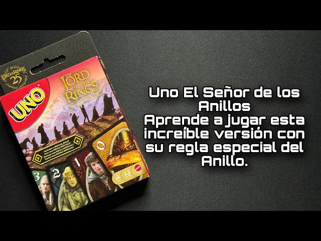 Vídeo relacionado con Mattel Games UNO El Señor de los Anillos, Juego de Cartas