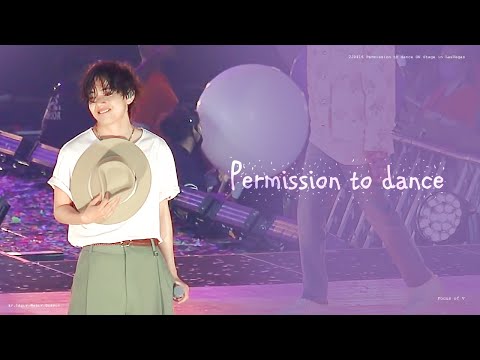 220416 BTS PTD IN LasVegaS-Permission to dance + Ending focus of 방탄소년단 뷔 태형 FANCAM