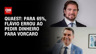 Vídeo: Quaest: 65% acham que Flávio errou ao pedir dinheiro de Vorcaro para filme | CNN NOVO DIA