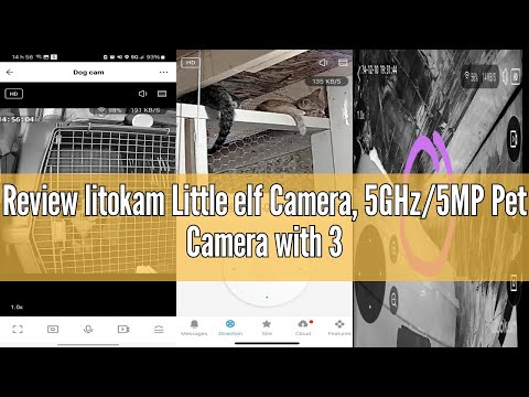 litokam 5MP Indoor Security Camera, 5G/2.4G WiFi Home Security Cameras with Phone App, Pet Cam for Baby Monitor with AI Motion Detection & 2-Way Audio, Night Vision, Compatible with NVR/Alexa video review thumbnail