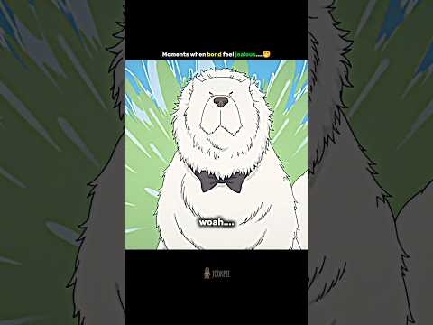 bond feel jealous🤭 #bond #anya #spyxfamily #anime #shorts #edit #anyaforger