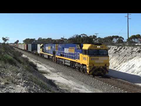 NR56 and NR11 on 7SP7 freight Grass Valley