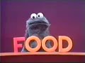 Classic Sesame Street Cookie Monster Spells The Word Food
