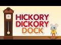 Hickory Dickory Dock Nursery Rhymes Song With Lyrics Animated Cartoon For Kids