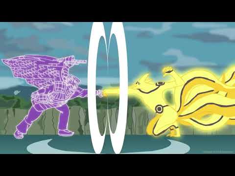 Naruto and Sasaki fight 😈