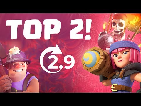 TOP 2 IN THE WORLD! 2.9 Balloon Cycle Deck - Top Ladder Gameplay