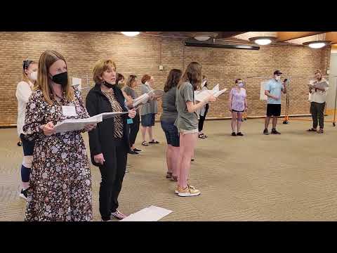 The Sparks Fly Upward rehearsal