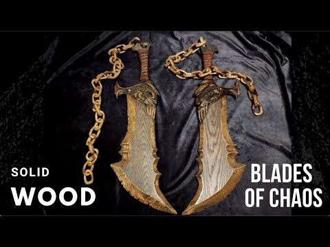 Solid Wood Swords - Blades of chaos (God Of War)