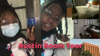 Travel Vlog: Room Tour II Dirty Room II Hilton Hotel II Austin Travels