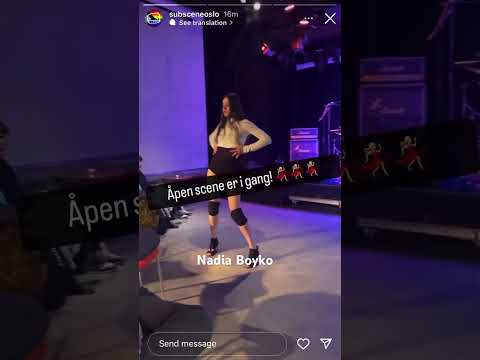 Nadia Boyko, High heels performance in Oslo.