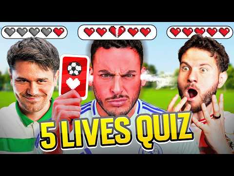 FOOTBALL 5 LIVES QUIZ: ANSWER WRONG, LOSE A LIFE 💔
