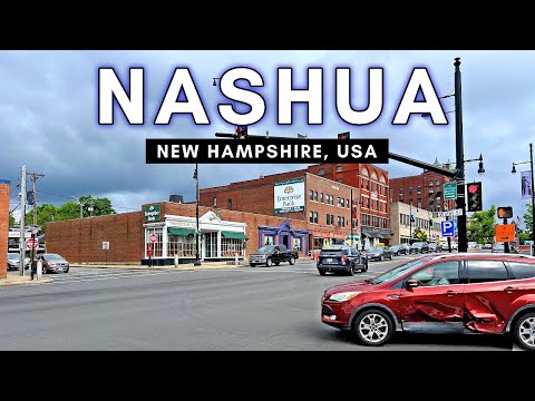 Life in Nashua, New Hampshire - Downtown Nashua Walking Tour - 4K UHD