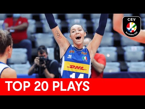 Top 20 plays of CEV EuroVolley 2021 | Women
