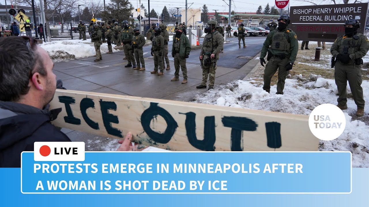 Watch live: Protests emerge in Minneapolis after a woman was shot, killed by ICE