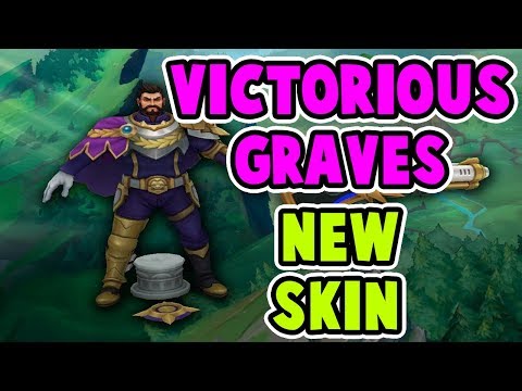 NEW VICTORIOUS GRAVES SKIN GAMEPLAY! NEXT FREE END OF SEASON SKIN | League of Legends