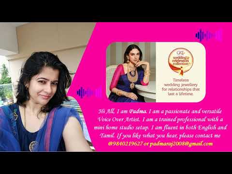 Padma Harikrishnan Voice Over Tamil Ad (GRT JEWELLERS)
