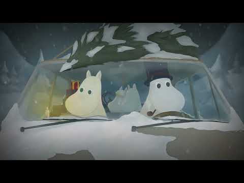 Moomin Family Stuck in Snow Listening to the Radio  (intro song 20+ languages)
