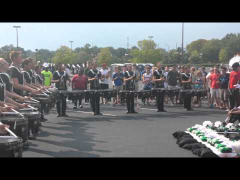 2013 Cavaliers Drumline in the lot