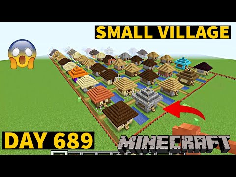 I build Small Village in Minecraft Creative mode 2023 Day 689