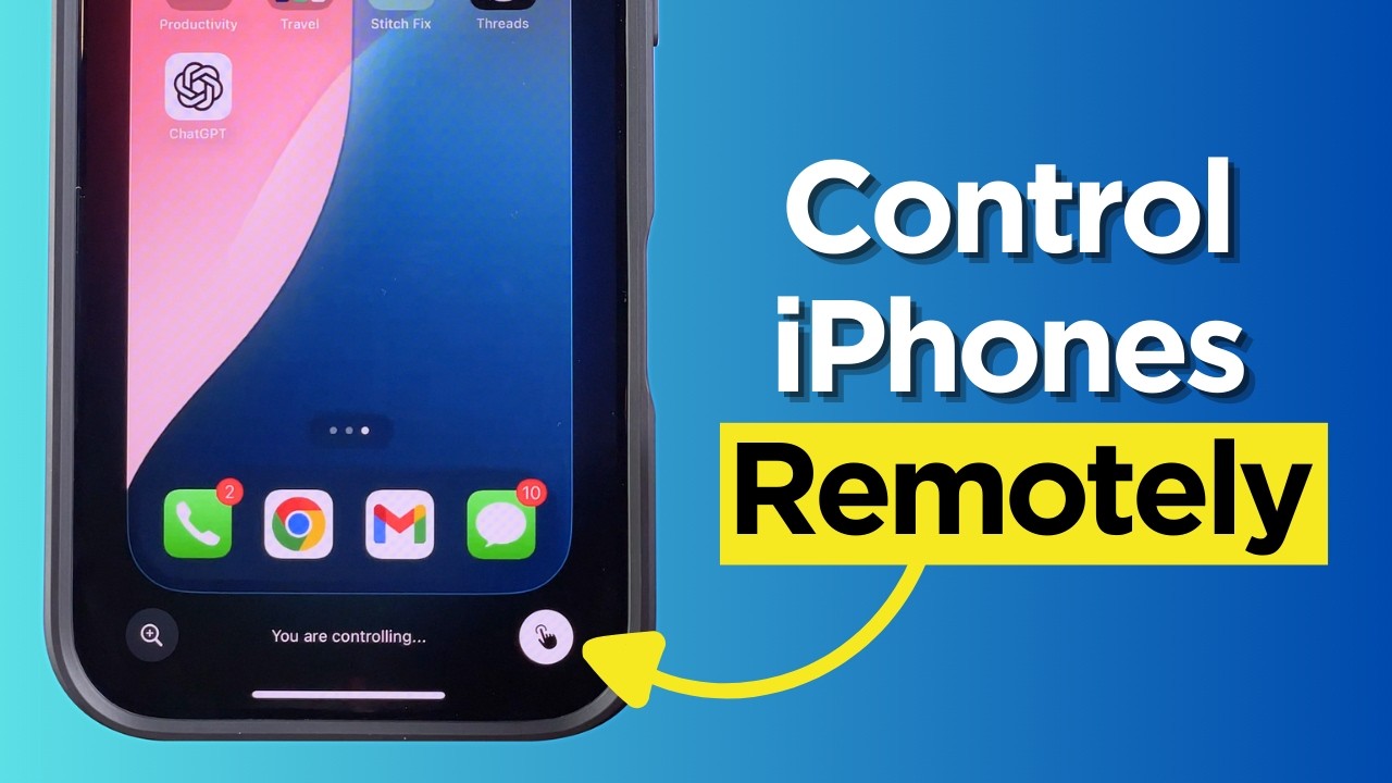How to provide virtual assistance for iPhone with Remote Control on FaceTime