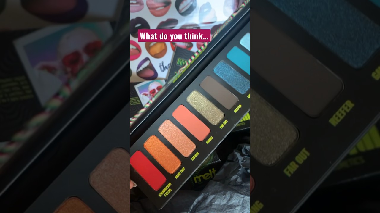 *NEW* MELT ELECTRIP PALETTE, SMASH OR PASS? 👍💚👎 #MAKEUPSHORTS