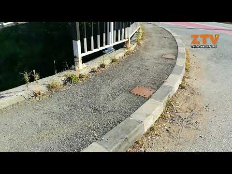 A rupt balustrada de la pod in localitatea Mehadia