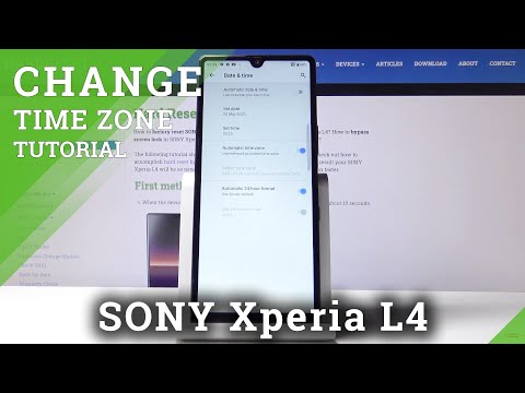 How to Change Date & Time Settings in SONY Xperia L4 – Time and Data Settings