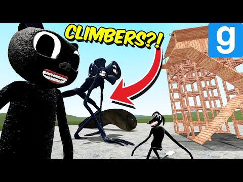 CLIMBING MONSTERS vs TOWERS (Garry's Mod Sandbox)