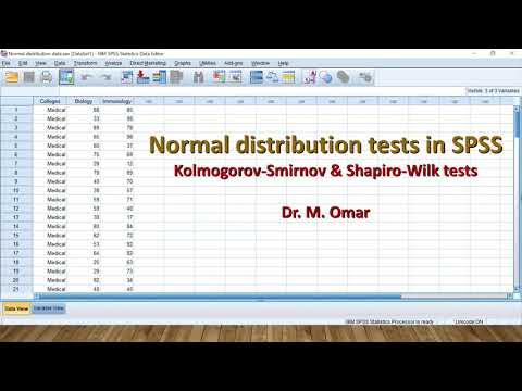 How to do Normal distribution tests in SPSS Kolmogorov Smirnov & Shapiro Wilk tests