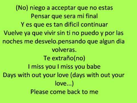 mis dias sin ti-rakim y ken-y lyrics