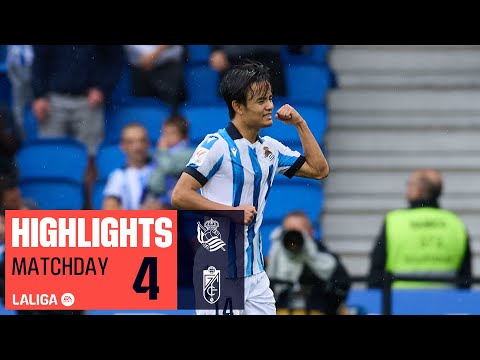 Highlights Real Sociedad vs Granada CF (5-3)