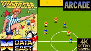 Pro Soccer Arcade ( Data East 1983 ) 4k Gameplay