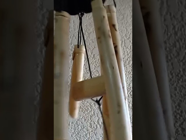Vídeo relacionado con DONGDA Campanas de viento de bambú, 6 tubos, para exteriores e interiores
