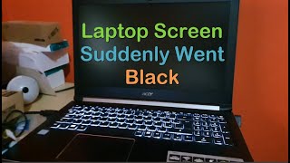 Laptop Screen went Black but still running Fix