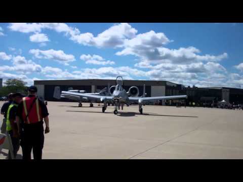 North American P51 Mustang Starting Engine Republic Fairchild A10 Thunderbolt Two