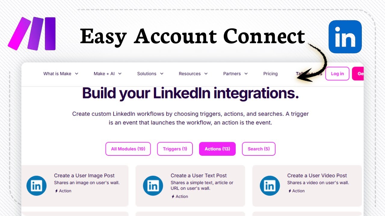 How to Connect LinkedIn to Make.com (Basic Setup Tutorial)