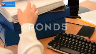 Looking For The Right Documents - Stock Video Footage