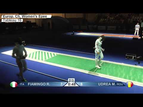 2019 738 T16 06 F E Individual Duesseldorf GER ZCH GREEN UDREA ROU vs FIAMINGO ITA