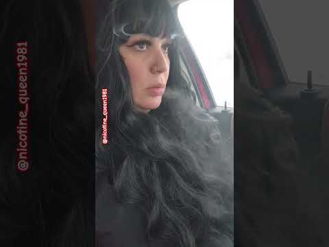 Smoking in my car #smoker #sf #cigarettes #subscribe #smokey #sfmodel #smokeshow #nicotinequeen