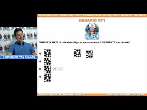 DESAFIO 071 - QUAL É A FIGURA DIFERENTE? (www.gurudamatematica.com.br)