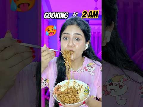 Cooking Korean Maggi at 2 AM 🥵🤤