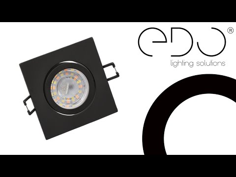 Recessed luminaire EDO777123 - AKTYN 1 SQ Black