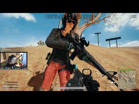 shroud   PUBG Squad Broys  just9n chocoTaco  M16 Kar98   Miramar   January 11
