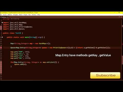 Map Sort By Its Values Priority Queue Java 8 Comparator Lamda Problem Solving