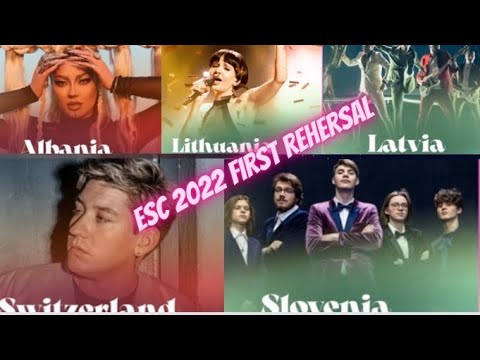 First Rehearsals - Eurovision 2022 - NielsensTV 🇩🇰REACTION