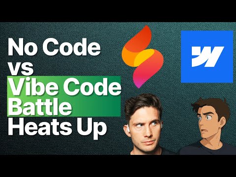 The No-Code vs Vibe Code Battle Continues — video thumbnail (Parker Rex Daily)