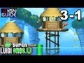 New Super Luigi U 3 Star Coin Walkthrough - Sparkling Waters 1: Huckit Beach Resort