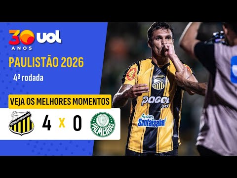 PALMEIRAS É GOLEADO PELO NOVORIZONTINO E SOFRE A PIOR DERROTA DA ERA ABEL; VEJA OS MELHORES MOMENTOS